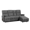 Tempo Kondela Nastaviteľná rohová sedacia súprava, tmavosivá, pravá, TROJAN ROH Tempo Kondela Nastaviteľná rohová sedacia súprava, tmavosivá, pravá, TROJAN ROH