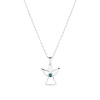 Náhrdelník anjel so Swarovski kryštálmi 42043.3 zelený Náhrdelník anjel so Swarovski kryštálmi 42043.3 zelený