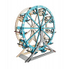 Woodcraft Drevené 3D puzzle Ruské koleso tyrkysové Woodcraft Drevené 3D puzzle Ruské koleso tyrkysové