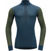 Devold Merino 190 WOOL MESH triko se zipem dlouhý rukáv - pánské - modré Velikost: L Devold Merino 190 WOOL MESH triko se zipem dlouhý rukáv - pánské - modré Velikost: L