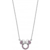 Disney Trblietavý strieborný náhrdelník Minnie mouse NS00048RZPL-157.CS Disney Trblietavý strieborný náhrdelník Minnie mouse NS00048RZPL-157.CS