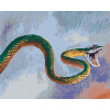 ZUTY Maľovanie podľa čísel - ZELENÝ HAD Rámovanie: vypnuté plátno na rám, Rozmer: 80x100 cm ZUTY Maľovanie podľa čísel - ZELENÝ HAD Rámovanie: vypnuté plátno na rám, Rozmer: 80x100 cm