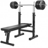 Gorilla Sports Posilňovacia lavica + nakladací set, 38 kg Gorilla Sports Posilňovacia lavica + nakladací set, 38 kg