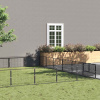 zahrada-XL Koterec pre psy čierny 48 m² oceľ 3082171 zahrada-XL Koterec pre psy čierny 48 m² oceľ 3082171