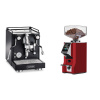 La Pavoni Cellini Classic, black + Eureka Mignon Specialita Smart, CR ferrari red La Pavoni Cellini Classic, black + Eureka Mignon Specialita Smart, CR ferrari red