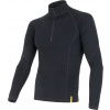 Pánské merino tričko SENSOR df černá/zip Velikost: XXXL, Barva: černá Pánské merino tričko SENSOR df černá/zip Velikost: XXXL, Barva: černá