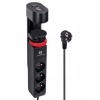 PREDĹŽOVACÍ KÁBEL DO ZÁSUVKY S 3 ZÁSUVKAMI, 3 USB PORTAMI A DĹŽKOU 1,5M, ČIERNY Aigostar PREDĹŽOVACÍ KÁBEL DO ZÁSUVKY S 3 ZÁSUVKAMI, 3 USB PORTAMI A DĹŽKOU 1,5M, ČIERNY Aigostar