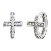 Luxusní stříbrné náušnice Martha ve tvaru křížku se zirkony QRHBB2E Luxusní stříbrné náušnice Martha ve tvaru křížku se zirkony QRHBB2E