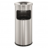 Kôš s popolníkom 17l strieborný Kôš s popolníkom 17l strieborný