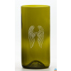 Atelier - Petr Vydra 2ks Eko poháre (z fľaše od vína) veľké olivové (16 cm, 7,5 cm) Anjelské krídla Atelier - Petr Vydra 2ks Eko poháre (z fľaše od vína) veľké olivové (16 cm, 7,5 cm) Anjelské krídla