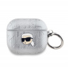 Obal Karl Lagerfeld PU Embossed Karl Head Apple AirPods 3 KLA3PGKIPS strieborný Obal Karl Lagerfeld PU Embossed Karl Head Apple AirPods 3 KLA3PGKIPS strieborný