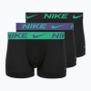 Pánske boxerky Nike Dri-Fit Essential Micro Trunk 3 pary black green shock/wild violet/black text wb Pánske boxerky Nike Dri-Fit Essential Micro Trunk 3 pary black green shock/wild violet/black text wb