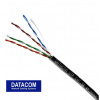 DATACOM OUTDOOR UTP drát CAT5E PE, venkovní, Fca 100m černý DATACOM OUTDOOR UTP drát CAT5E PE, venkovní, Fca 100m černý