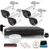 DAHUA zostavy Súprava 4 kamier Dahua IP s rozlíšením FullHD a dvojitým farebným osvetlením v noci DAHUA zostavy Súprava 4 kamier Dahua IP s rozlíšením FullHD a dvojitým farebným osvetlením v noci