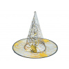 MFP klobúk čarodejnícky čiernozlatý priehľadný 32x32cm 1042271 MFP klobúk čarodejnícky čiernozlatý priehľadný 32x32cm 1042271