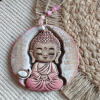 Keramický prívesok Buddha ružový Keramický prívesok Buddha ružový
