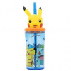 Stor Plastový pohárik Pokémon hrnček Pokémon Pikachu 3D s brčkem 360 ml Stor Plastový pohárik Pokémon hrnček Pokémon Pikachu 3D s brčkem 360 ml