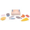 Bigjigs Toys Drevené morské plody v krabičke Bigjigs Toys Drevené morské plody v krabičke