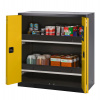 Skriňa na chemikálie Systema-T CS-102F, korpus antracitový, skladacie dvere žlté, 2 výsuvné vane Skriňa na chemikálie Systema-T CS-102F, korpus antracitový, skladacie dvere žlté, 2 výsuvné vane