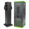 Záhradná Zásuvka Stĺpik Elektrický 2x230V s Uzemnením IP44 30cm Čierny Záhradná Zásuvka Stĺpik Elektrický 2x230V s Uzemnením IP44 30cm Čierny
