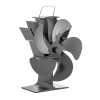 Hs Flamingo Ventilátor na kamna FLAMINGO pětilopatkový, černý Hs Flamingo Ventilátor na kamna FLAMINGO pětilopatkový, černý