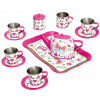 BINO Čajový set dětský růžový 14ks nádobíčko s tácem a konvicí BINO Čajový set dětský růžový 14ks nádobíčko s tácem a konvicí