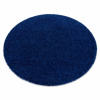 Dywany Łuszczów Okrúhly koberec SOFFI shaggy 5cm tmavo modrá kruh 100 cm Dywany Łuszczów Okrúhly koberec SOFFI shaggy 5cm tmavo modrá kruh 100 cm