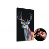 Maľovanie podľa čísel FAREBNÝ JELEŇ – nízka náročnosť SPECIAL BLACK EDITION Maľovanie podľa čísel FAREBNÝ JELEŇ – nízka náročnosť SPECIAL BLACK EDITION
