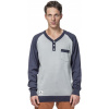 pánsky sveter HORSEFEATHERS LUKE SWEATER (blue melange) M pánsky sveter HORSEFEATHERS LUKE SWEATER (blue melange) M