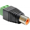 DeLOCK 65418 Kabeladapter RCA 2p Čierna, Zelená, Strieborná DeLOCK 65418 Kabeladapter RCA 2p Čierna, Zelená, Strieborná