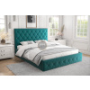 Nábytek PEGAS s.r.o. Postel ROMA - 160x200, Kovová na plynových zvedácích, tyrkysová Nábytek PEGAS s.r.o. Postel ROMA - 160x200, Kovová na plynových zvedácích, tyrkysová