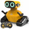 RC hračka robot na diaľkové ovládanie LED osvetlenie hrajúci žltý 12x13 cm RC hračka robot na diaľkové ovládanie LED osvetlenie hrajúci žltý 12x13 cm