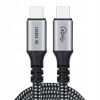 Kábel Choetech USB typ C - USB typ C 1,2 m čierny Kábel Choetech USB typ C - USB typ C 1,2 m čierny