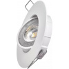 EMOS Biele LED bodové svietidlo 5W s výklopným rámčekom Economy+ Farba svetla: Teplá biela ZD3121 EMOS Biele LED bodové svietidlo 5W s výklopným rámčekom Economy+ Farba svetla: Teplá biela ZD3121