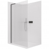 CERANO - Sprchová zástena Walk-in Onyx L-ľavá vzpera - 8 mm - čierna matná, ryhované sklo - 70x200 cm CERANO - Sprchová zástena Walk-in Onyx L-ľavá vzpera - 8 mm - čierna matná, ryhované sklo - 70x200 cm