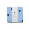 Studio Noos Swaddle zavinovačka Print Medium Light Blue Clover Studio Noos Swaddle zavinovačka Print Medium Light Blue Clover