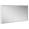 KEUCO Royal Match závesná zrkadlová skrinka s LED osvetlením, pre zabudovanie do steny, 2 dvierka + 1 pevný prvok, 1300 x 700 x 149 mm, strieborná eloxovaná, 12815171311 KEUCO Royal Match závesná zrkadlová skrinka s LED osvetlením, pre zabudovanie do steny, 2 dvierka + 1 pevný prvok, 1300 x 700 x 149 mm, strieborná eloxovaná, 12815171311