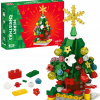 Stavebné kocky KIK vianočná sada 128 dielov plastové Stavebné kocky KIK vianočná sada 128 dielov plastové