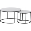 Kondela Konferenčný stolík (2 ks) Iklin - biela / čierna Kondela Konferenčný stolík (2 ks) Iklin - biela / čierna