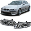 Číre predné svetlá Angel Eyes chrom pre BMW 5 series E39 95-00 Číre predné svetlá Angel Eyes chrom pre BMW 5 series E39 95-00