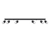 Sollux Lighting Bodové svietidlo Nero, 6x čierne kovové tienidlo, (možnosť polohovania), ch Sollux Lighting Bodové svietidlo Nero, 6x čierne kovové tienidlo, (možnosť polohovania), ch