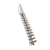Minka STAIRS Priame modulové schodisko Joker buk/sivá, 304,2 cm Minka STAIRS Priame modulové schodisko Joker buk/sivá, 304,2 cm