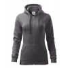 MALFINI TRENDY ZIPPER 411 / Dámska celozapínacia klokanka s kapucňou - oceľovo šedá L MALFINI TRENDY ZIPPER 411 / Dámska celozapínacia klokanka s kapucňou - oceľovo šedá L