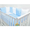 AMAL 2-dielna súprava HAPPY, bledomodré sloníky+bledomodré bodky, 120x90 cm AMAL 2-dielna súprava HAPPY, bledomodré sloníky+bledomodré bodky, 120x90 cm