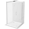 Mexen Omega-3S sprchovací kút 3-stenný, posuvný 100x100 cm, priehľadný, chróm + vanička Flat - 825-100-100-01-00-3s-4010 Mexen Omega-3S sprchovací kút 3-stenný, posuvný 100x100 cm, priehľadný, chróm + vanička Flat - 825-100-100-01-00-3s-4010