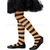 Pančuchy detské - PRUHOVANÉ - oranžovo čierne, nepriehľadné Pančuchy detské - PRUHOVANÉ - oranžovo čierne, nepriehľadné
