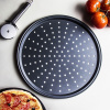 Tescoma Delicia 32 cm čierna - perforovaný plech na pizzu z nehrdzavejúcej ocele Tescoma Delicia 32 cm čierna - perforovaný plech na pizzu z nehrdzavejúcej ocele