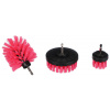 Sada kartáčů na vrtačku pro čištění auta CAR DETAILING DRILL BRUSH PINK 3, 3ks Sada kartáčů na vrtačku pro čištění auta CAR DETAILING DRILL BRUSH PINK 3, 3ks