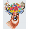 Vymalujsisam.sk Maľovanie podľa čísiel - Kvetinkový jeleň Veľkosť: 40x50cm, Rám: Bez rámu, iba zrolované plátno Vymalujsisam.sk Maľovanie podľa čísiel - Kvetinkový jeleň Veľkosť: 40x50cm, Rám: Bez rámu, iba zrolované plátno