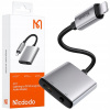 MCDODO ADAPTÉR / PREVODNÍK AUDIO 2V1 LIGHTNING NA LIGHTNING + 3,5MM JACK S ČIPOM MCDODO ADAPTÉR / PREVODNÍK AUDIO 2V1 LIGHTNING NA LIGHTNING + 3,5MM JACK S ČIPOM